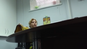 Вика Кирильчук в офисе компании "ИммуноГен-Украина"